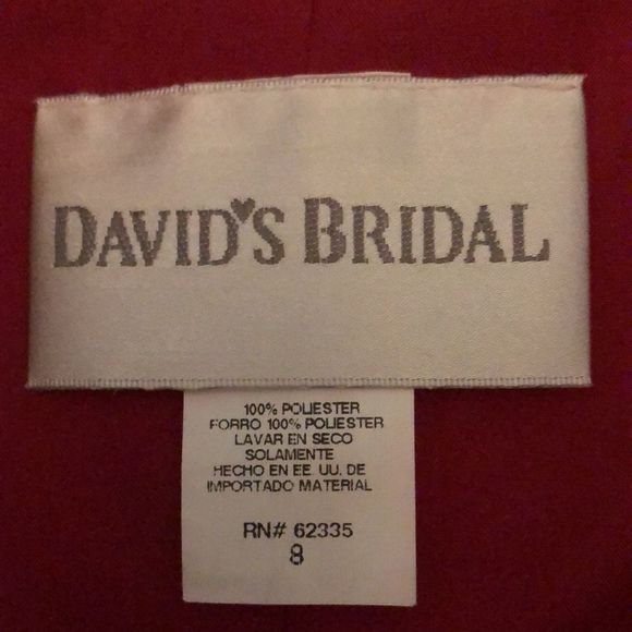 Davids Bridal Style D18293 | Size 8|  Great Condition - Picture 8 of 10